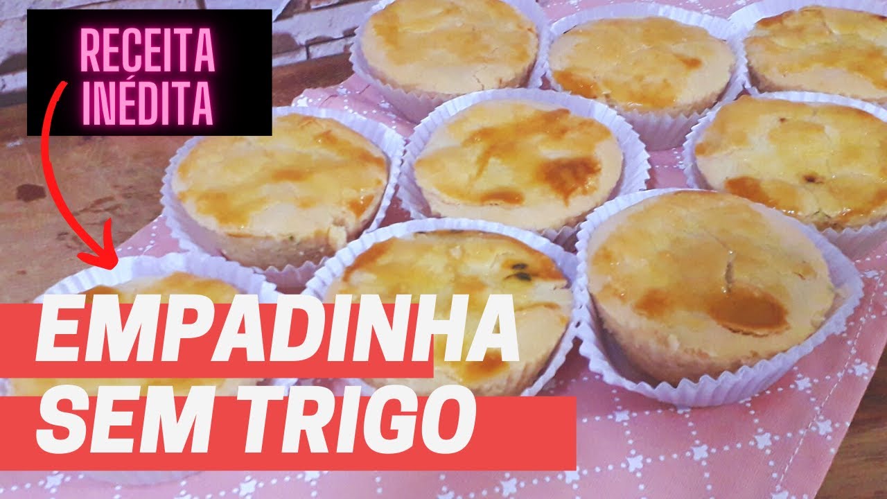 RECEITA INÉDITA DE EMPADA SEM TRIGO - ZERO GLÚTEN E ZERO LACTOSE