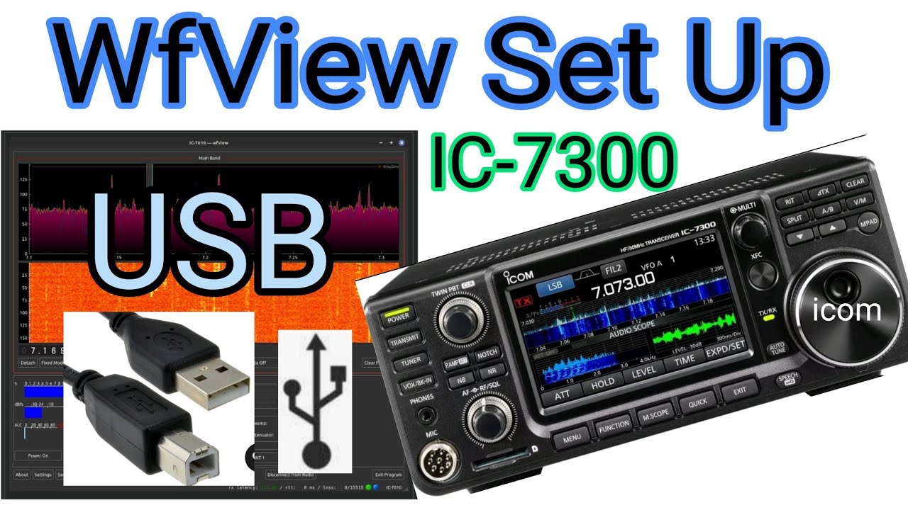 wFview Set Up -ICOM IC-7300 , USB Connection
