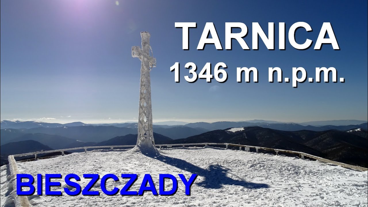 Tarnica zimą - najwyższy szczyt w Bieszczadach po polskiej stronie, cały szlak z Wołosatego