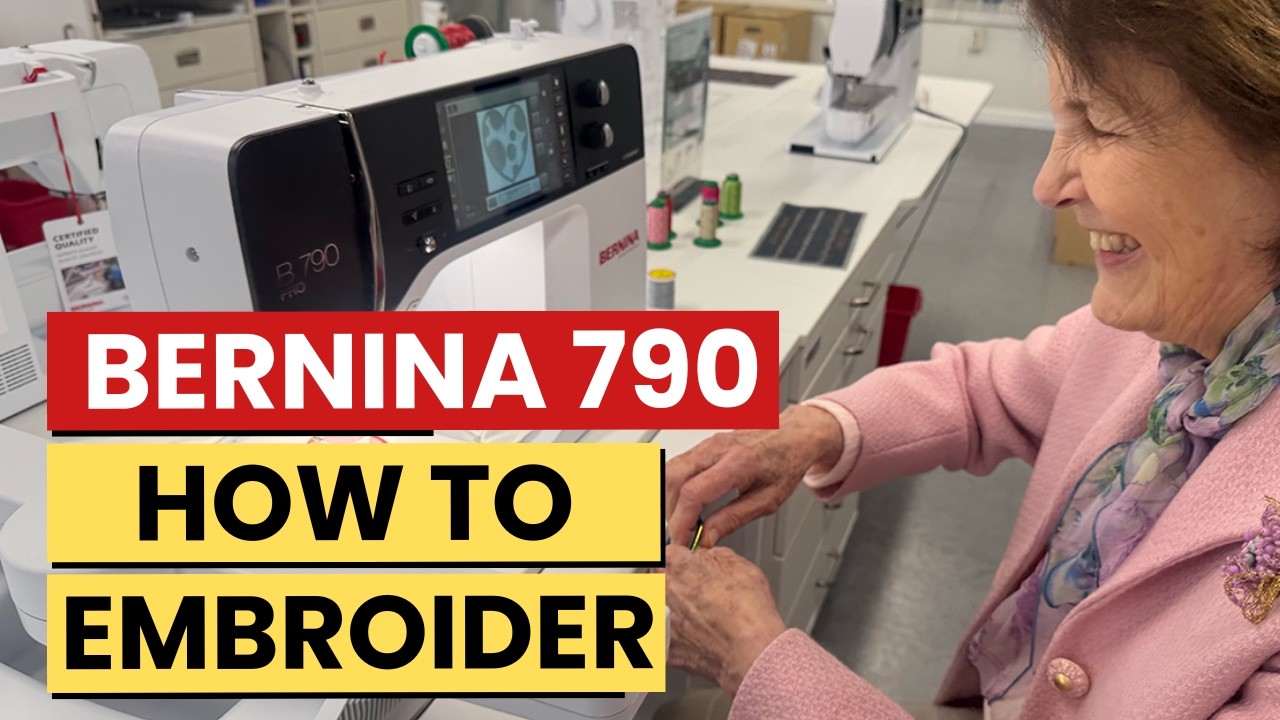 Как вышивать на швейной машинке Bernina 790 Pro: пошаговая инструкция