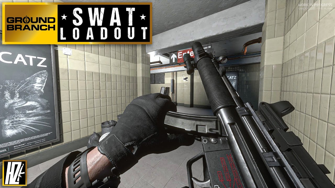 Mind-blowing Realistic Combat Ground Branch SWAT Loadout Suppressed MP5 Gameplay (No Commentary)