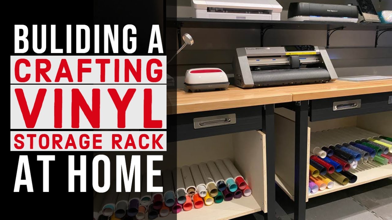 Making a Home Vinyl Storage Shelf for HTV and Sign Vinyl | #AskMatt S2 EP256
