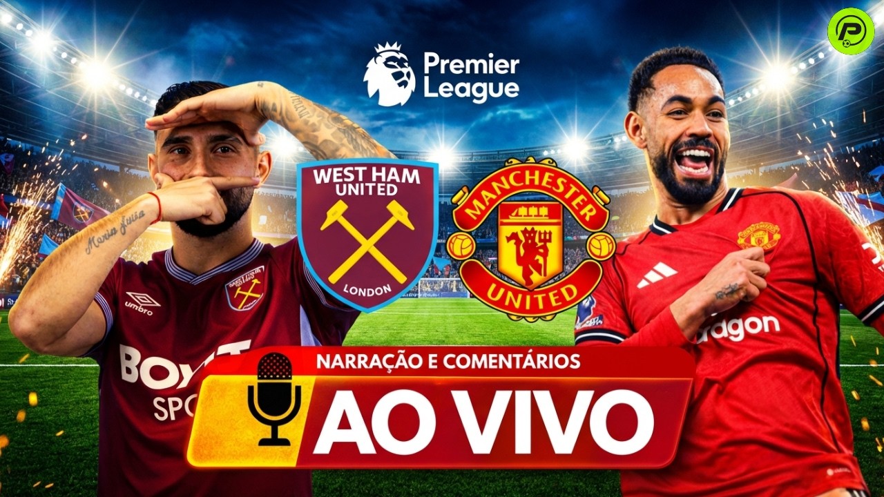 TRANSMISSÃO AO VIVO: WEST 1x1 MANCHESTER UNITED | ANÁLISE COMPLETA