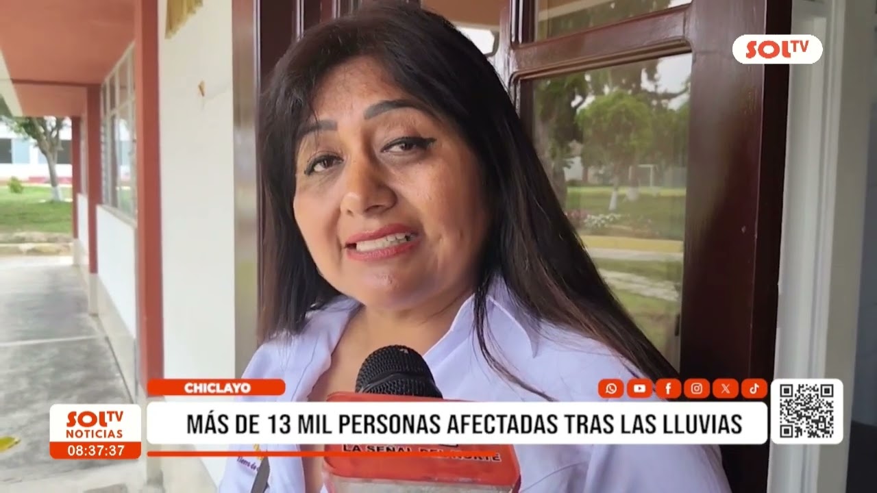 Chiclayo: más de 13 mil personas afectadas por las lluvias