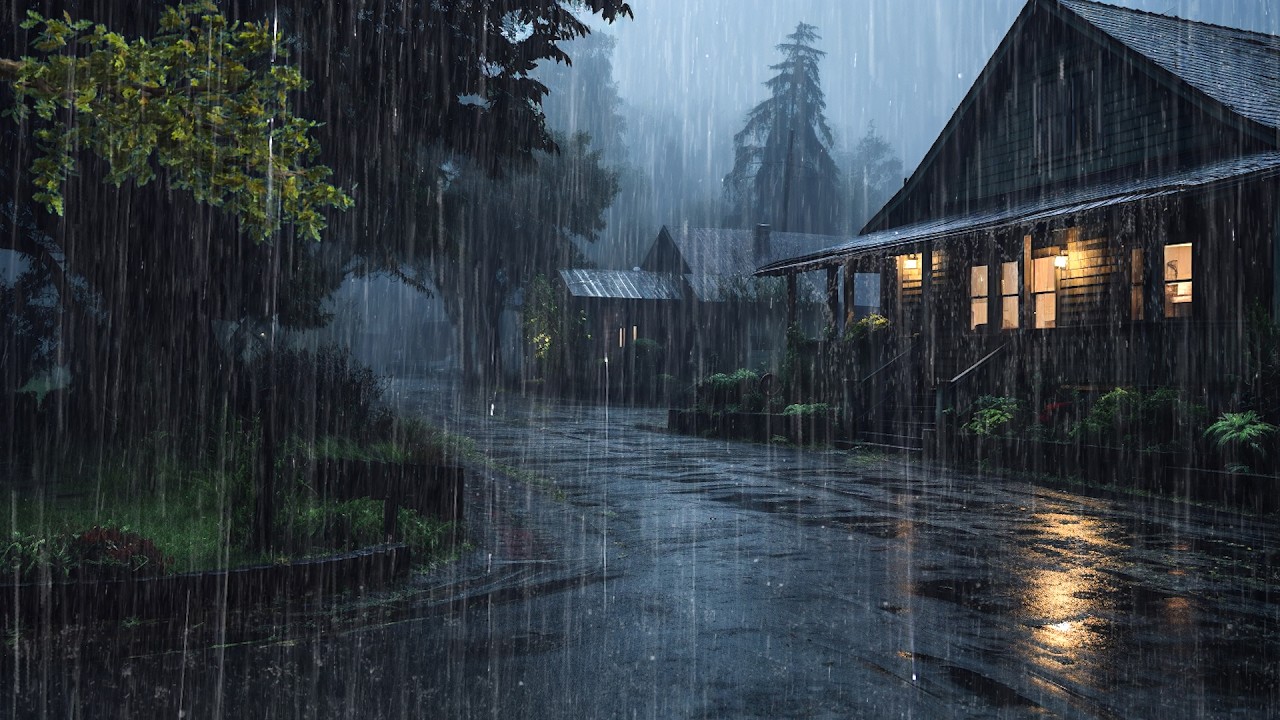 Sonido de Lluvia Relajante para Dormir en 3 Minutos - Lluvia y Truenos en Bosque, ASMR #217