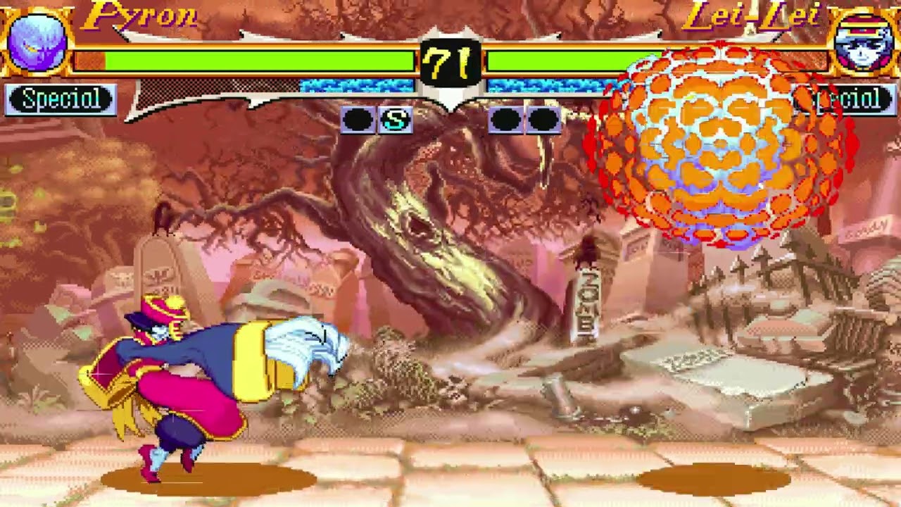 Pyron vs Lei-Lei - Vampire Hunter Darkstalkers Revenge