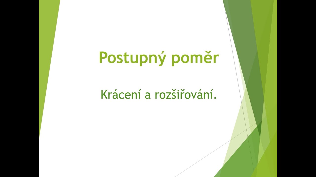 04/6 Postupný poměr