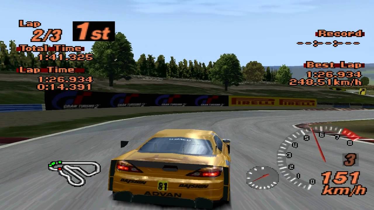 Gran Turismo 2 - Apricot Hill - Daishin Silvia - ePSXe 1.8.0