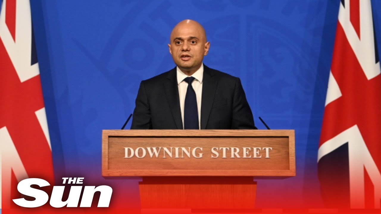 LIVE: Health Secretary Sajid Javid holds conference on latest Covid measures