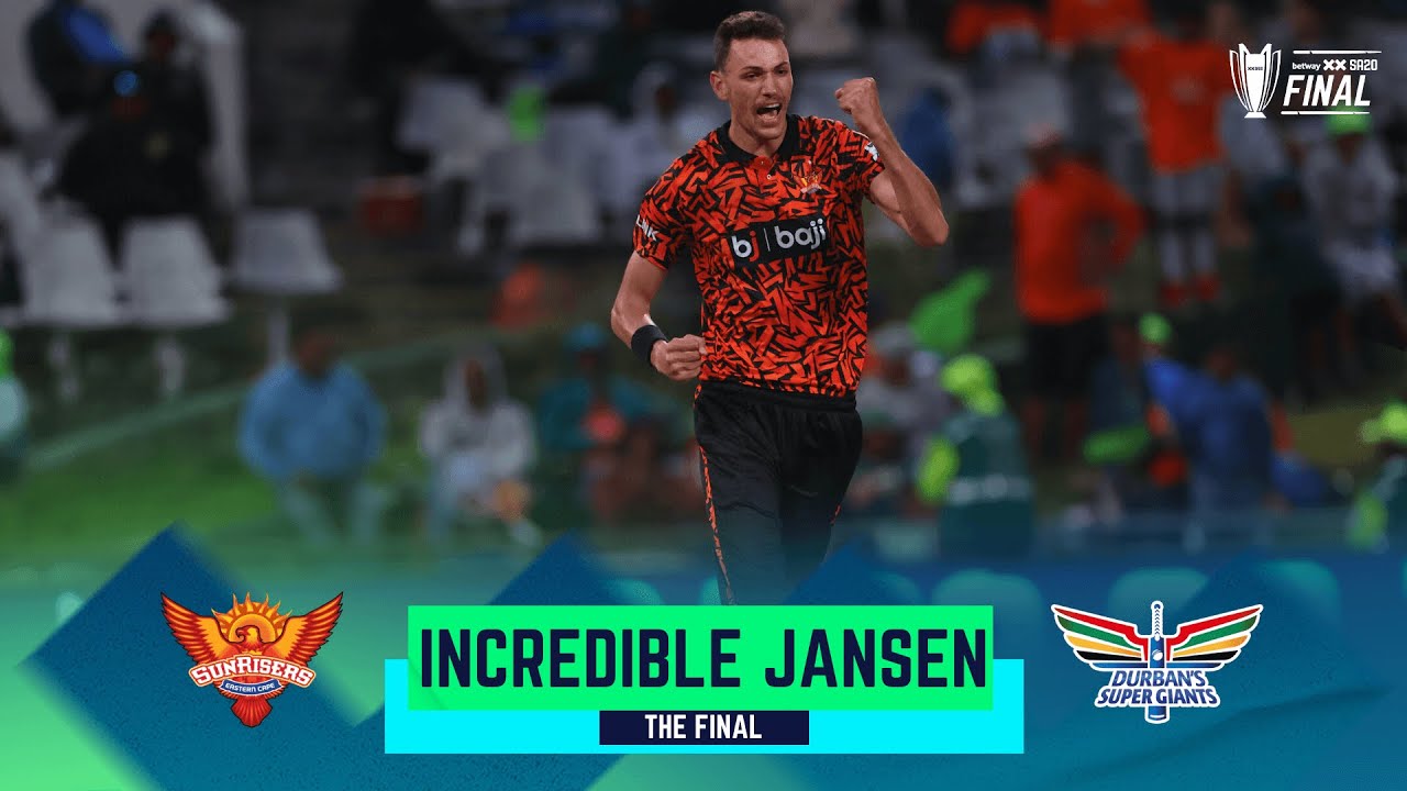 Incredible Marco Jansen | 5-30 in The Final | Sunrisers Eastern Cape v Durban's Super Giants