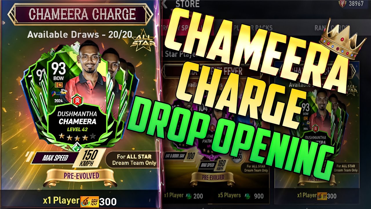 Chameera Charge Bowler Drop Opening 😱 Dream Cricket 25