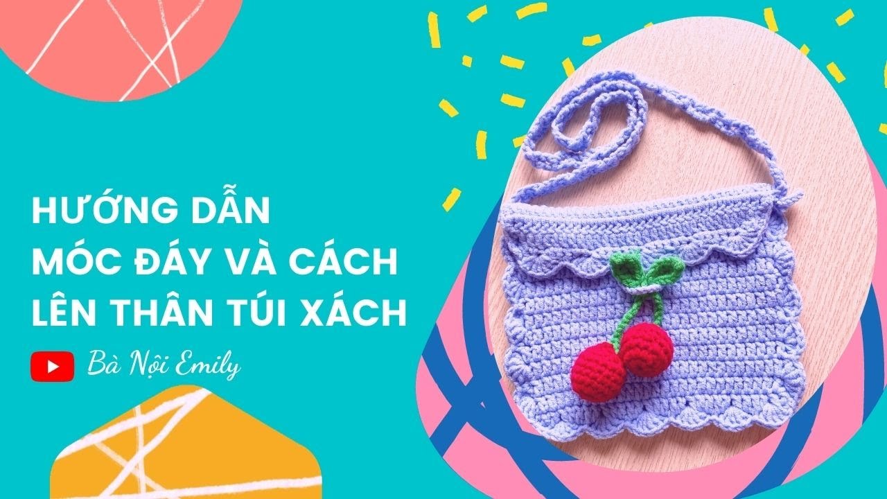 Cách móc đáy túi và lên thân túi -Dạy Móc Len - How to crochet the bag bottom