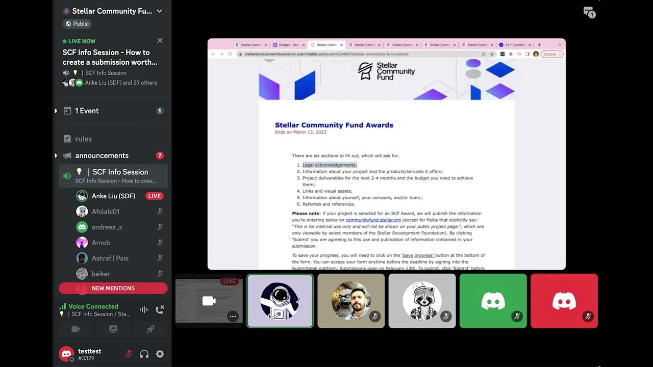 SCF Awards - How to create a submission worth exploring