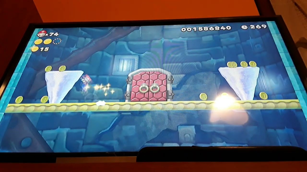 New super Mario bros U parte 7 Il Ghiacciaio candito