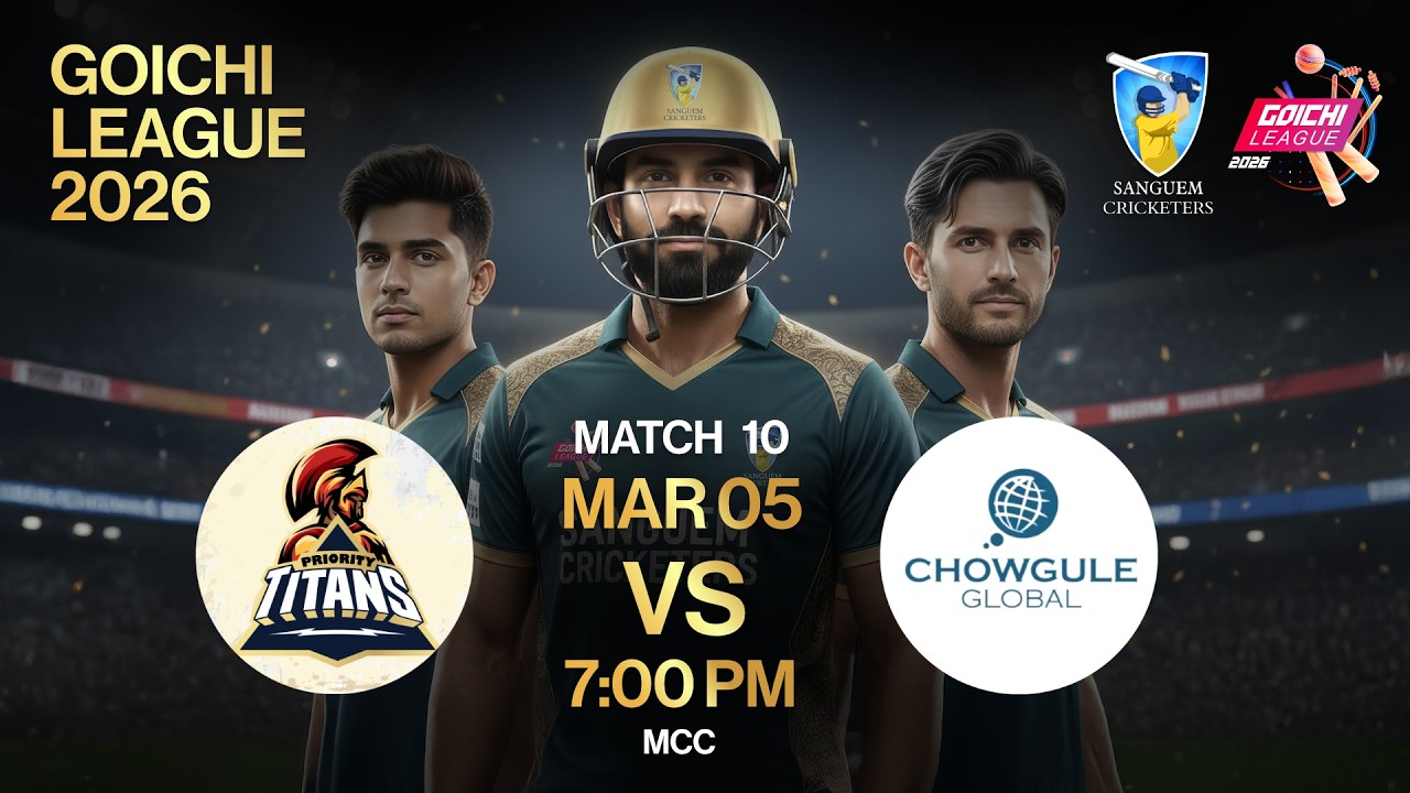 🔴Live | Goichi League 2026 | Priority Titans vs Chowgule Global | MATCH-10