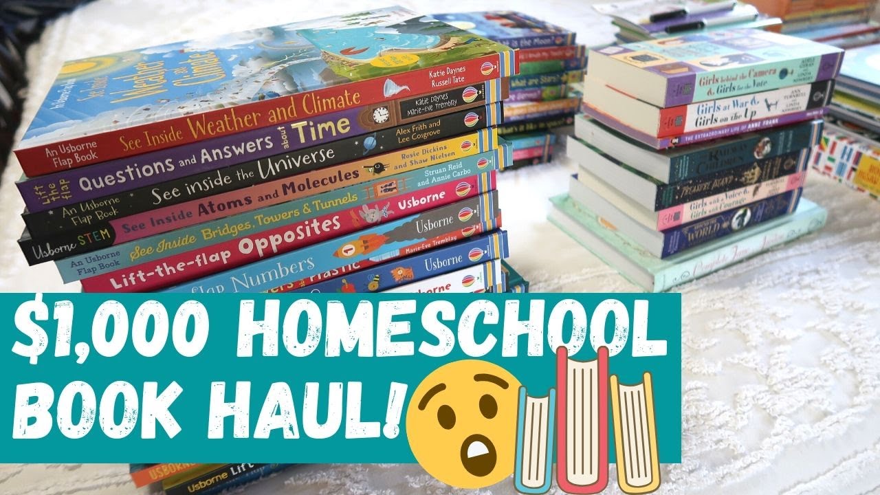 $1K BOOK HAUL + FLIP THROUGH || HOMESCHOOL || SUMMER READING