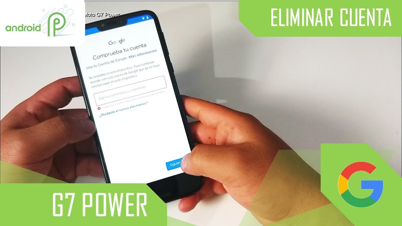 Eliminar Cuenta de Google Moto G7 Power