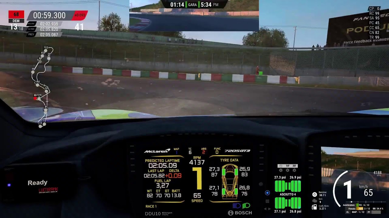 CAMPIONATO VFC PRO SERIES 2025 /26 -ROUND 12-TEAM PSICO-McLAREN 720S EVO GT3