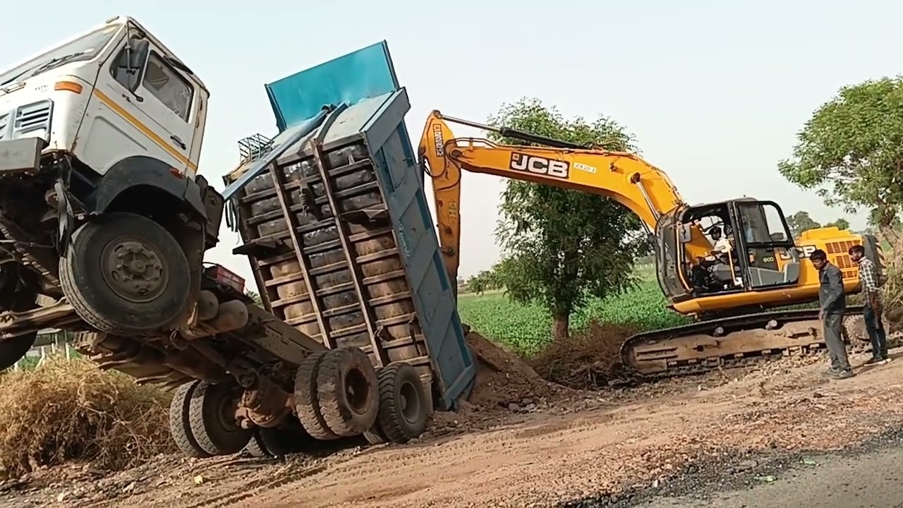 ખટારો થયો ઊંધો ||ડાયવર નો જીવ અધર થયજો