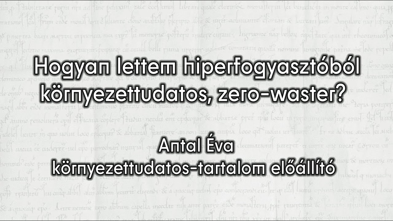 Teremt&eacute;sv&eacute;delmi Konferencia - Antal &Eacute;va k&ouml;rnyezettudatos-tartalom elő&aacute;ll&iacute;t&oacute; előad&aacute;sa