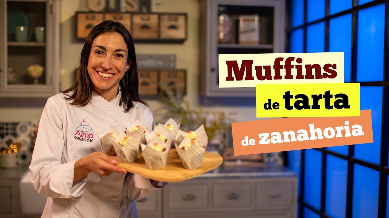 Muffins de tarta de zanahoria