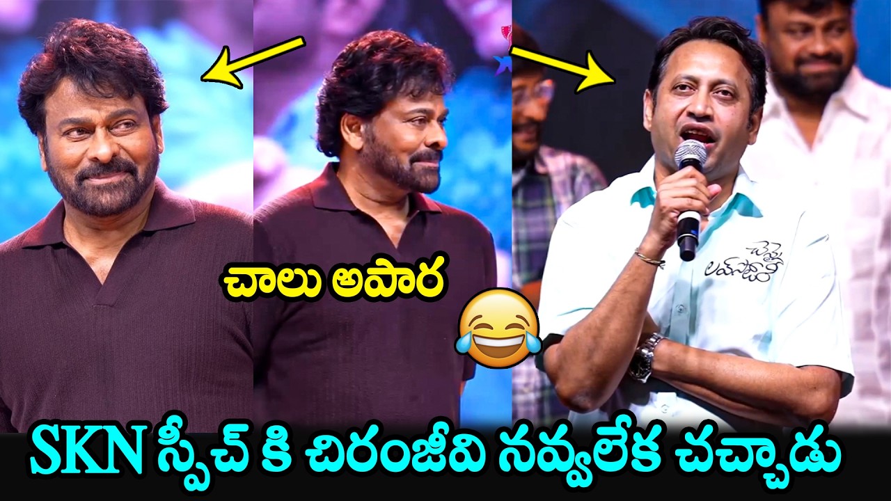 SKN Hilarious Speech In Front Of Chiranjeevi @ Chennai Love Story Mega Pre Release Event | FH