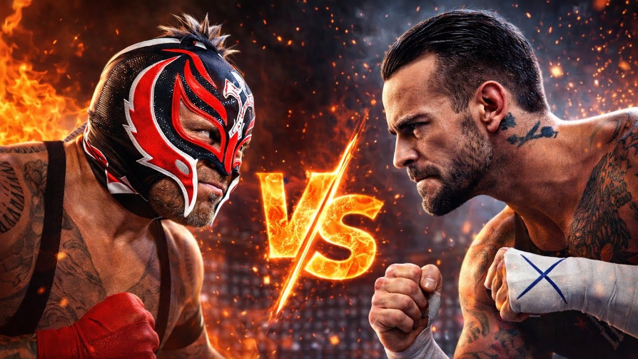Mask vs Mind 🔥 Rey Mysterio vs CM Punk (Unseen Battle)
