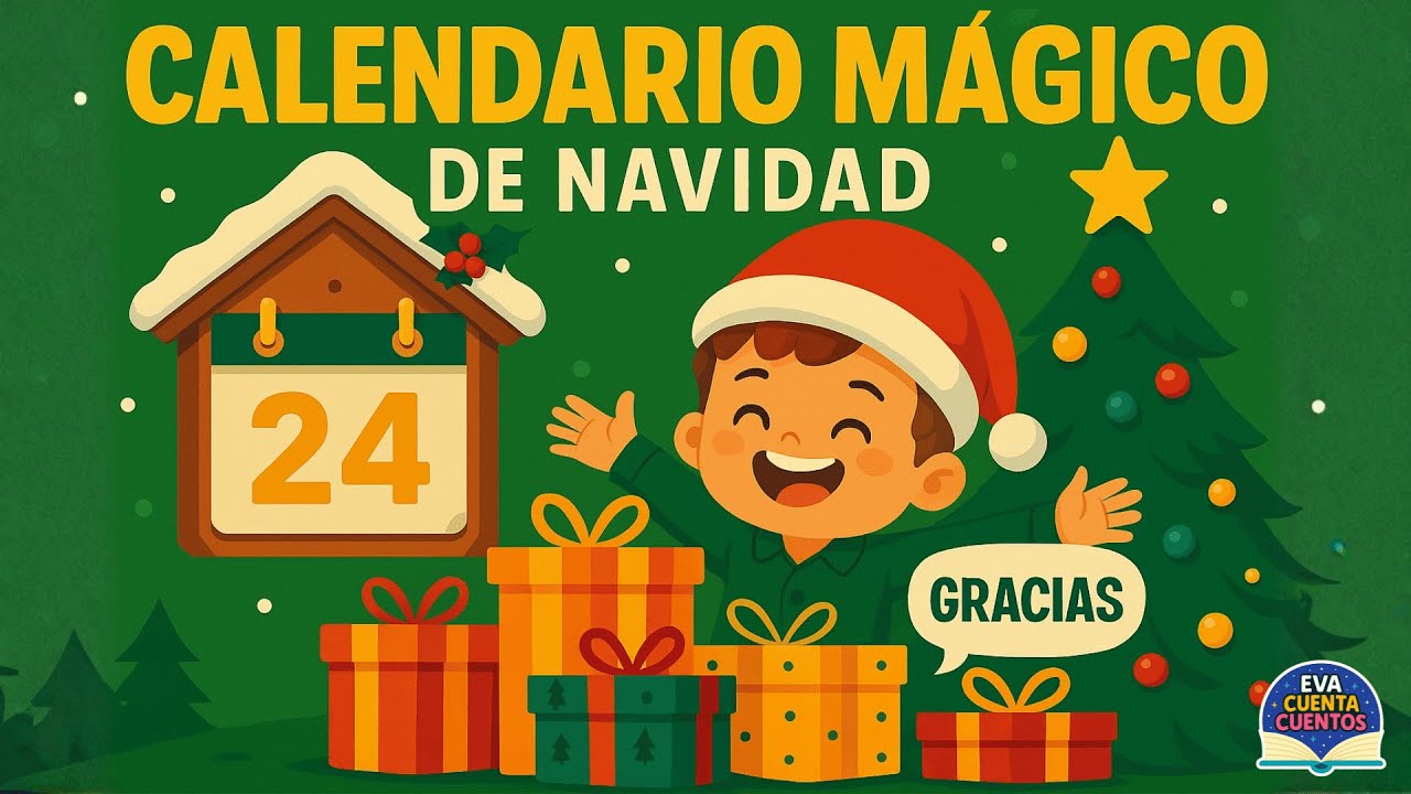 🎄Calendario de Navidad INFANTIL 🎅 Cuento de 24 Ventanas Mágicas 🎁✨