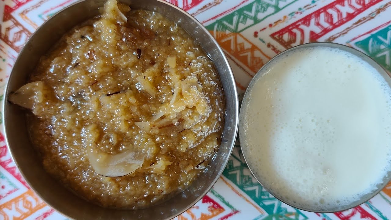 गोड लापशी आणि दूध (Sweet Lapsi And Milk)