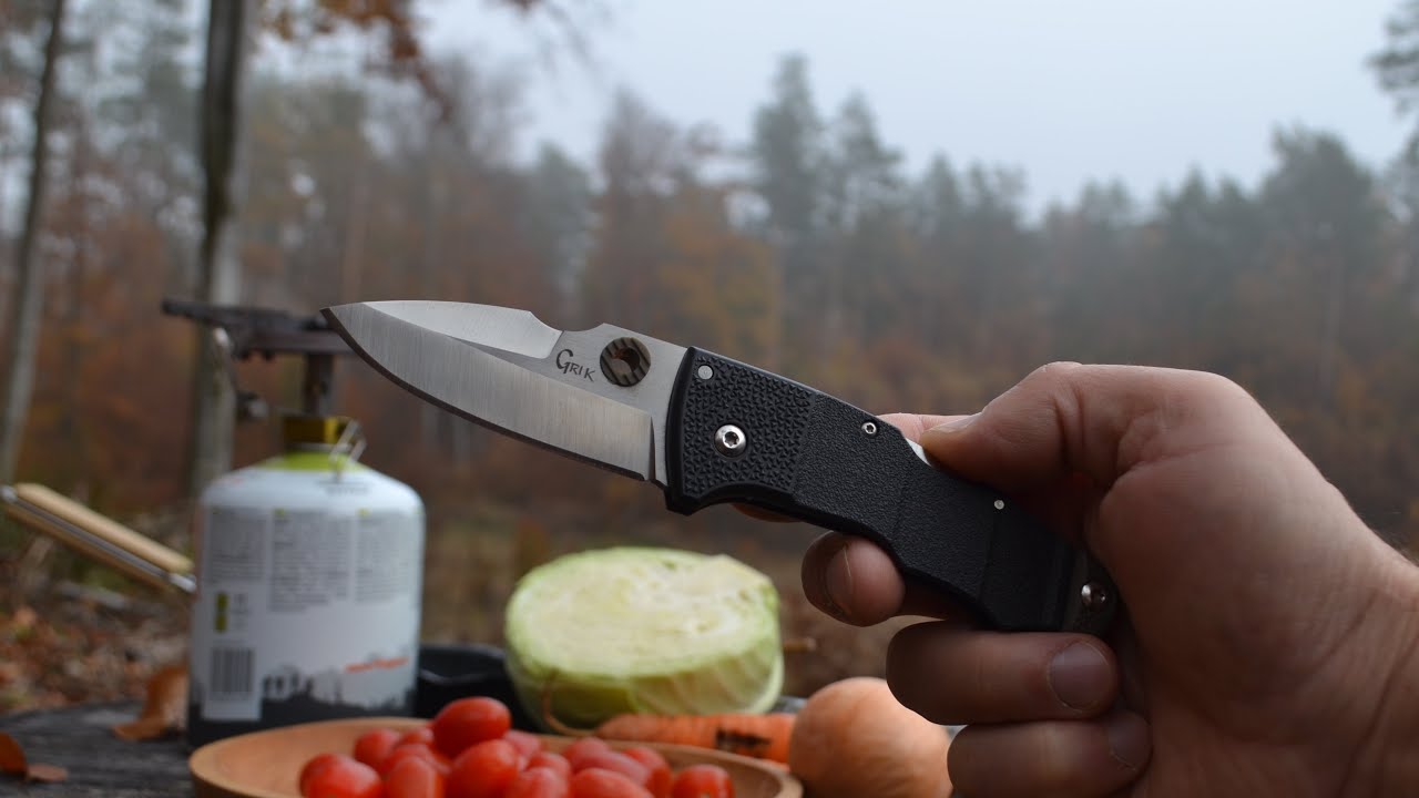 Cold Steel Grik тест по продуктам