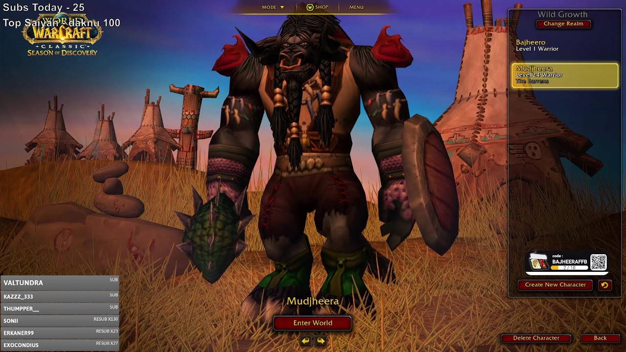 🔥WoW SoD Fresh: Mudjheera the Warrior (EU-Wild Growth)🔥- World of Warcraft Classic