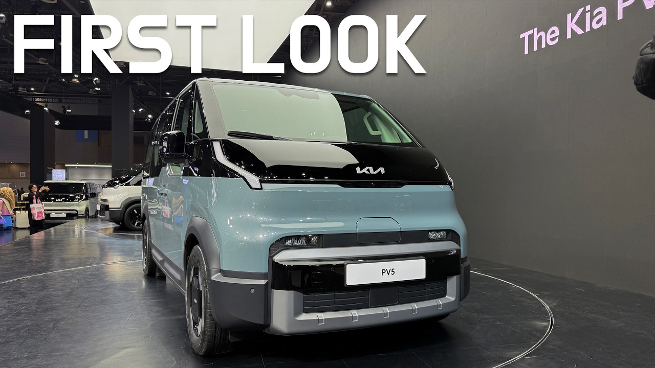 Представлен Kia PV5! Подробный обзор и полный интерьер | Электрофургон 2026 года