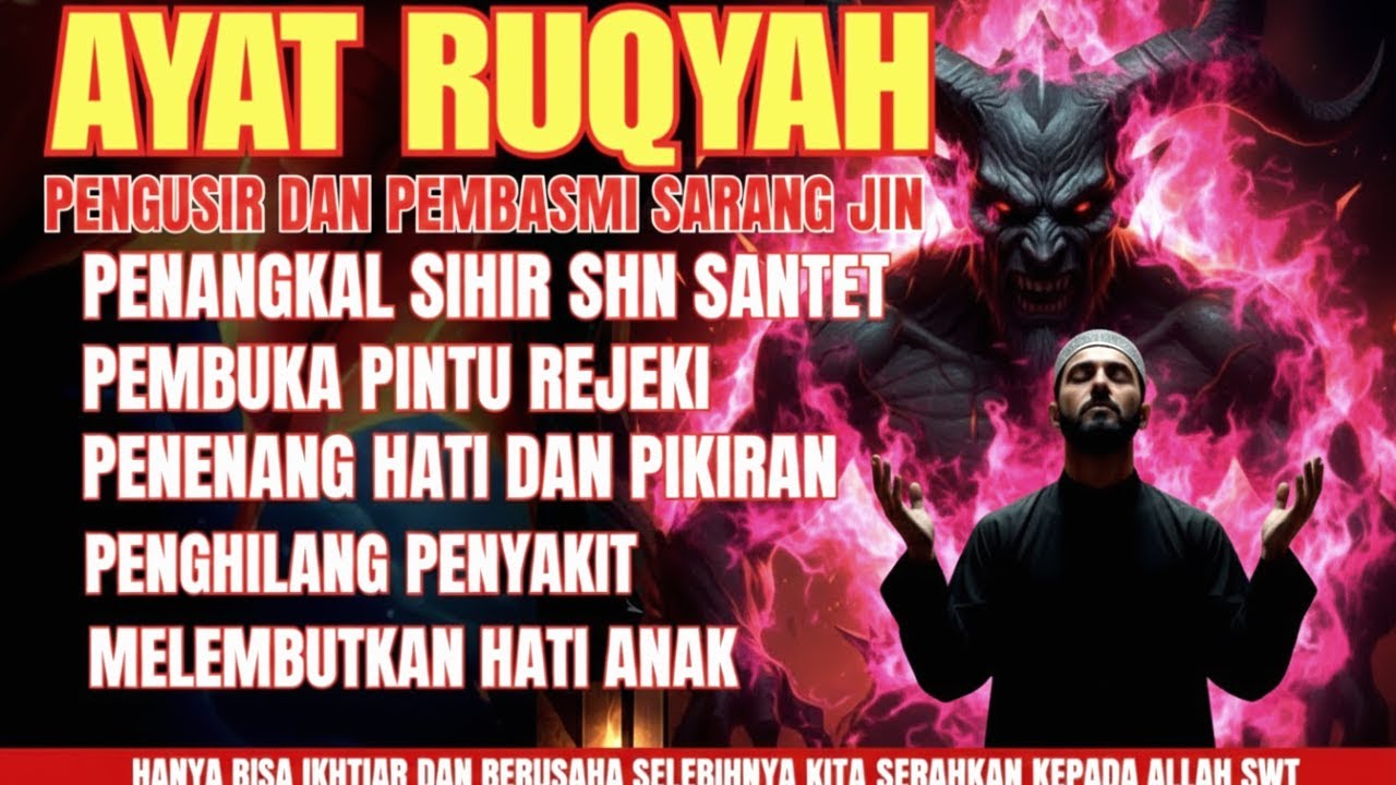 RUQYAH RUMAH PENGUSIR JIN, SETAN & SIHIR DI RUMAH & TUBUH, PENENANG HATI & PIKIRAN | ABDEL AL JAZAIR