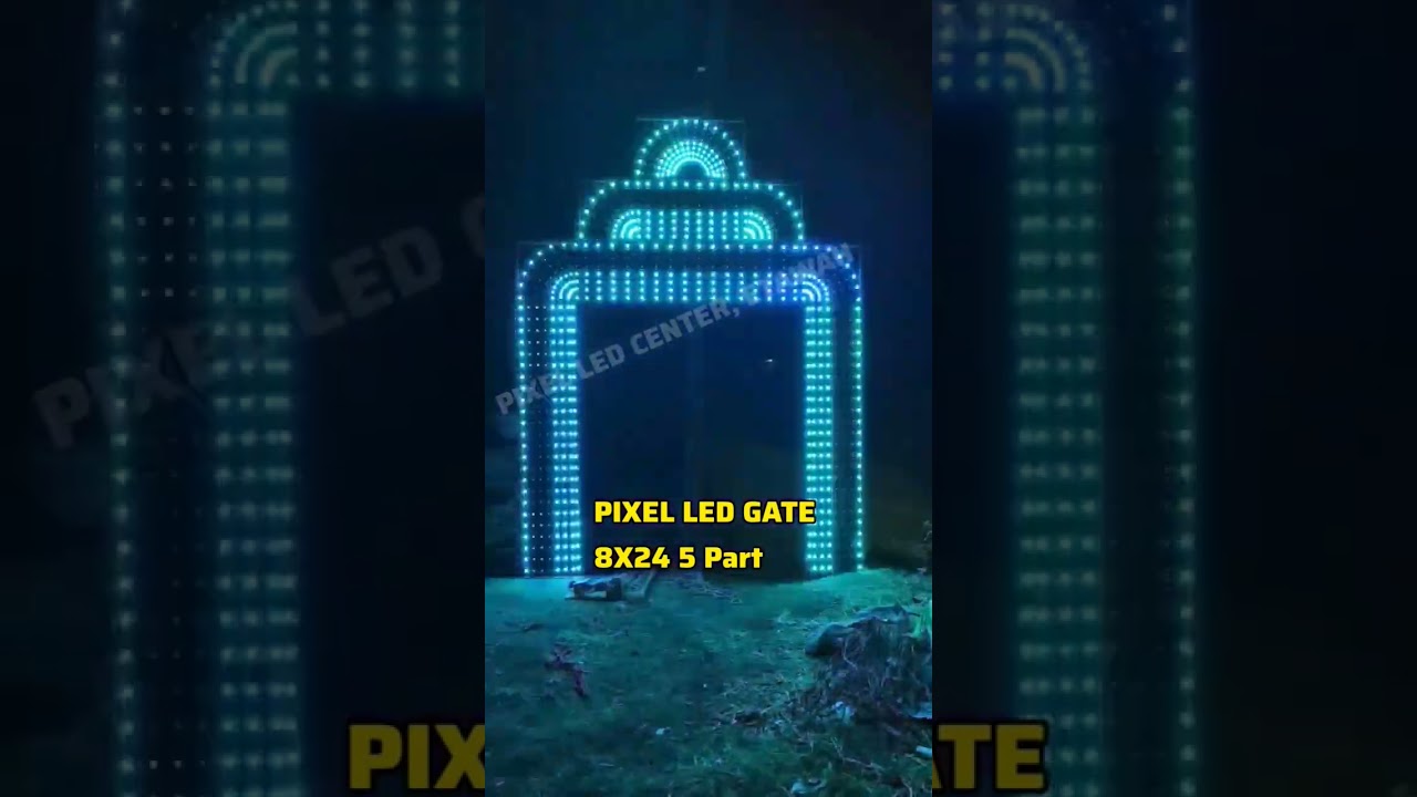 Pixel Led Gate New Design 3D  Design Gate PollySheet Controller Available #shorts #pixelcontroller