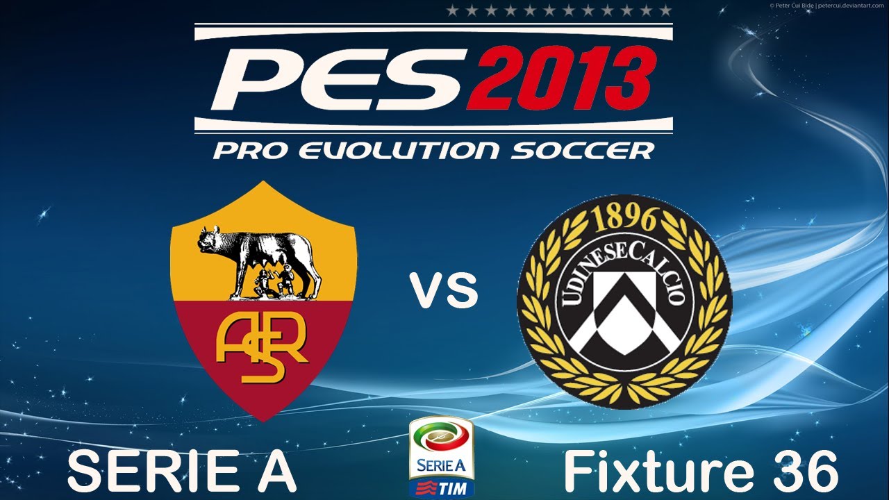 PES 2013 | A.S. Roma - Udinese Calcio | Serie A Fixture 36