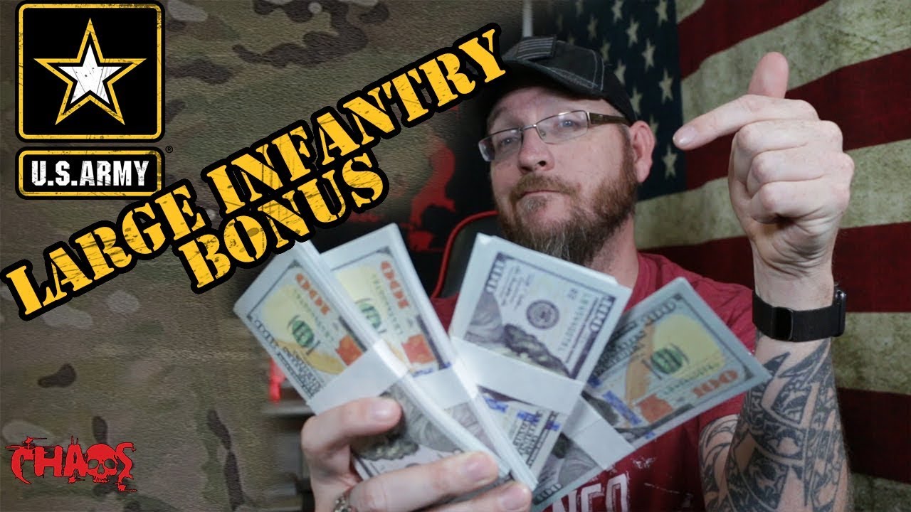 $40,000 to $250,000 Army enlistment bonus for infantry