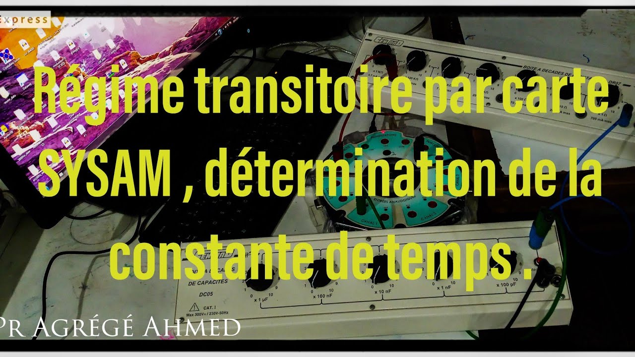 Utilisation de la carte SYSAM pour étudier le régime transitoire.