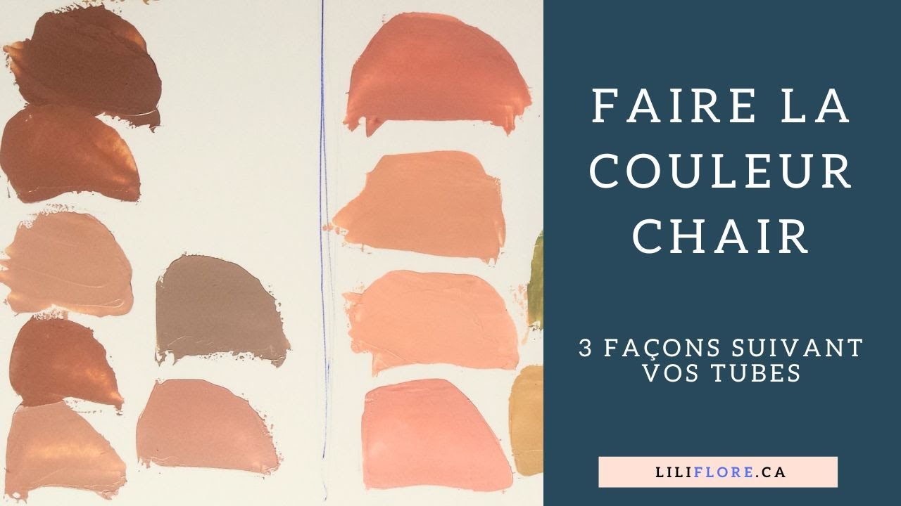 3 façons de faire la couleur chair en peinture