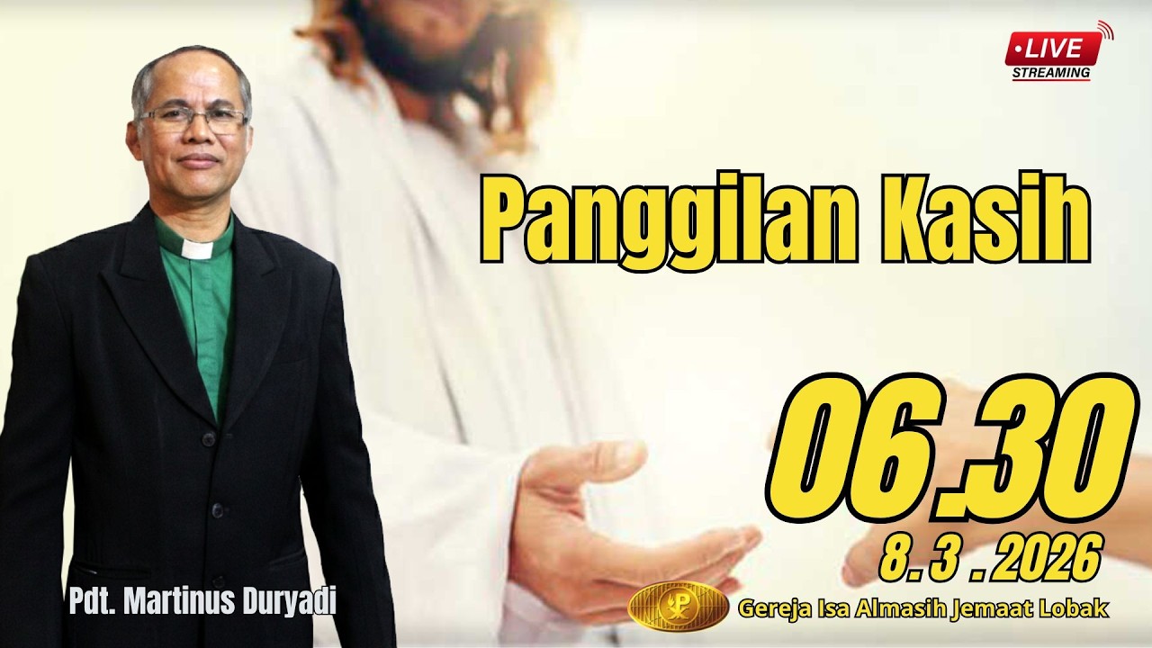 Ibadah Raya I | Pdt. Martinus Duryadi  | Minggu, 8 Maret 2026 Pk. 06.30 WIB