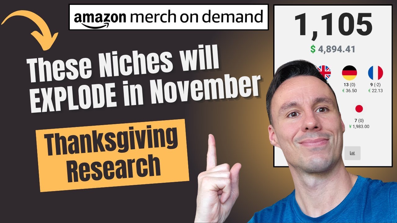 Учебное пособие по Amazon Merch On Demand 2025 — Неосвоенная ниша для поиска товаров к Дню благод...