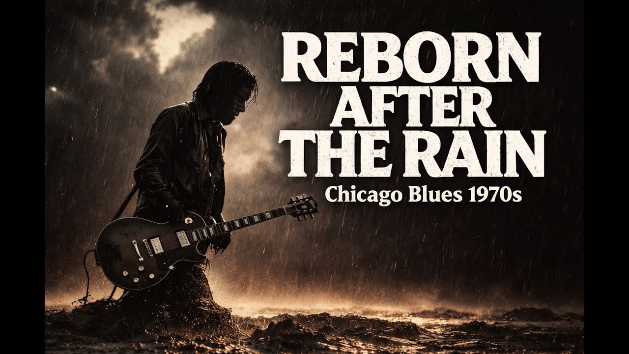 REBORN AFTER THE RAIN |  Chicago Blues Guitar 1970s |  Jayce'b SUOND ROOM (LYRIC VIDEO )