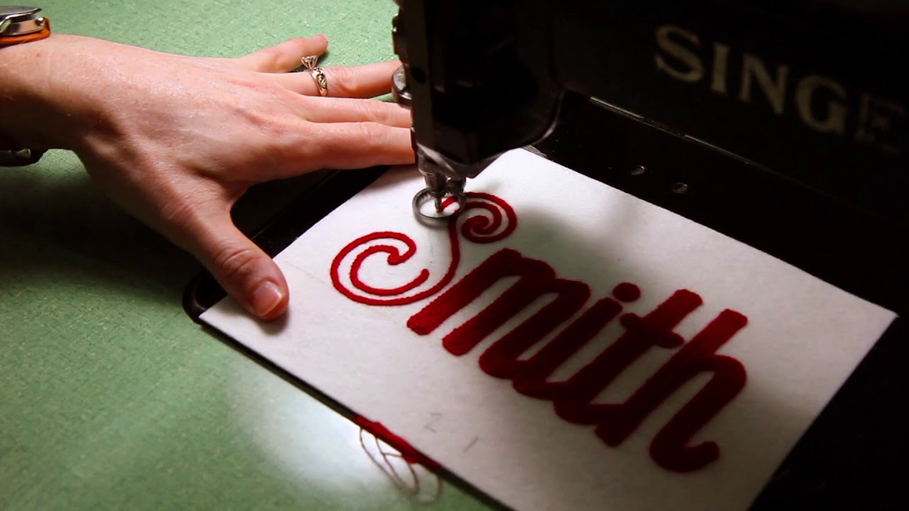 Machine Chainstitch Embroidery - Custom Name