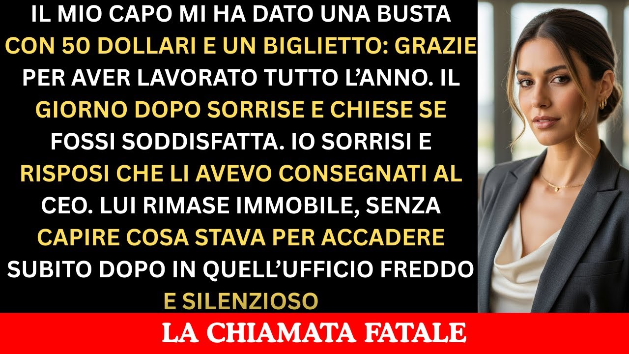Il mio capo mi ha dato un bonus di 50$ per un anno di lavoro… così ho smascherato la sua frode