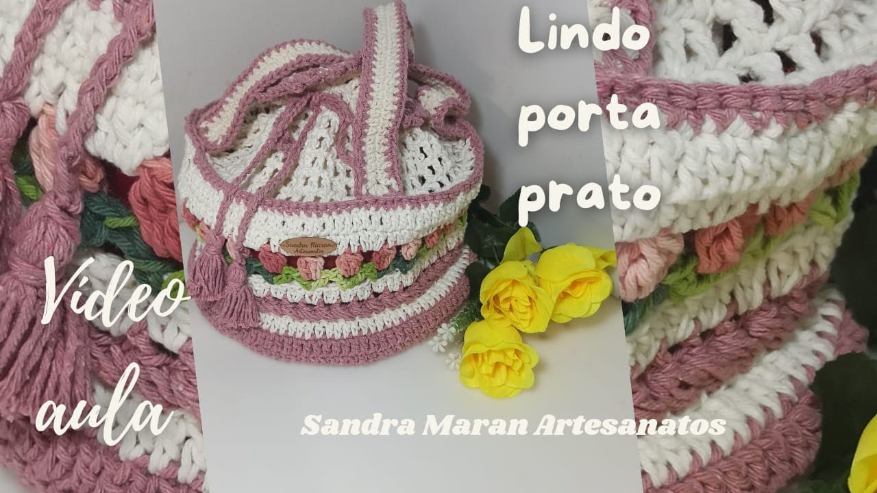Porta pratos Tulipa 🌷🌷🌷 Vídeo aula!
