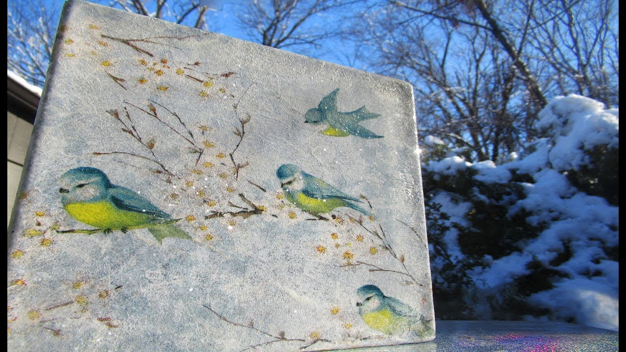 How to Decoupage a Glass Block