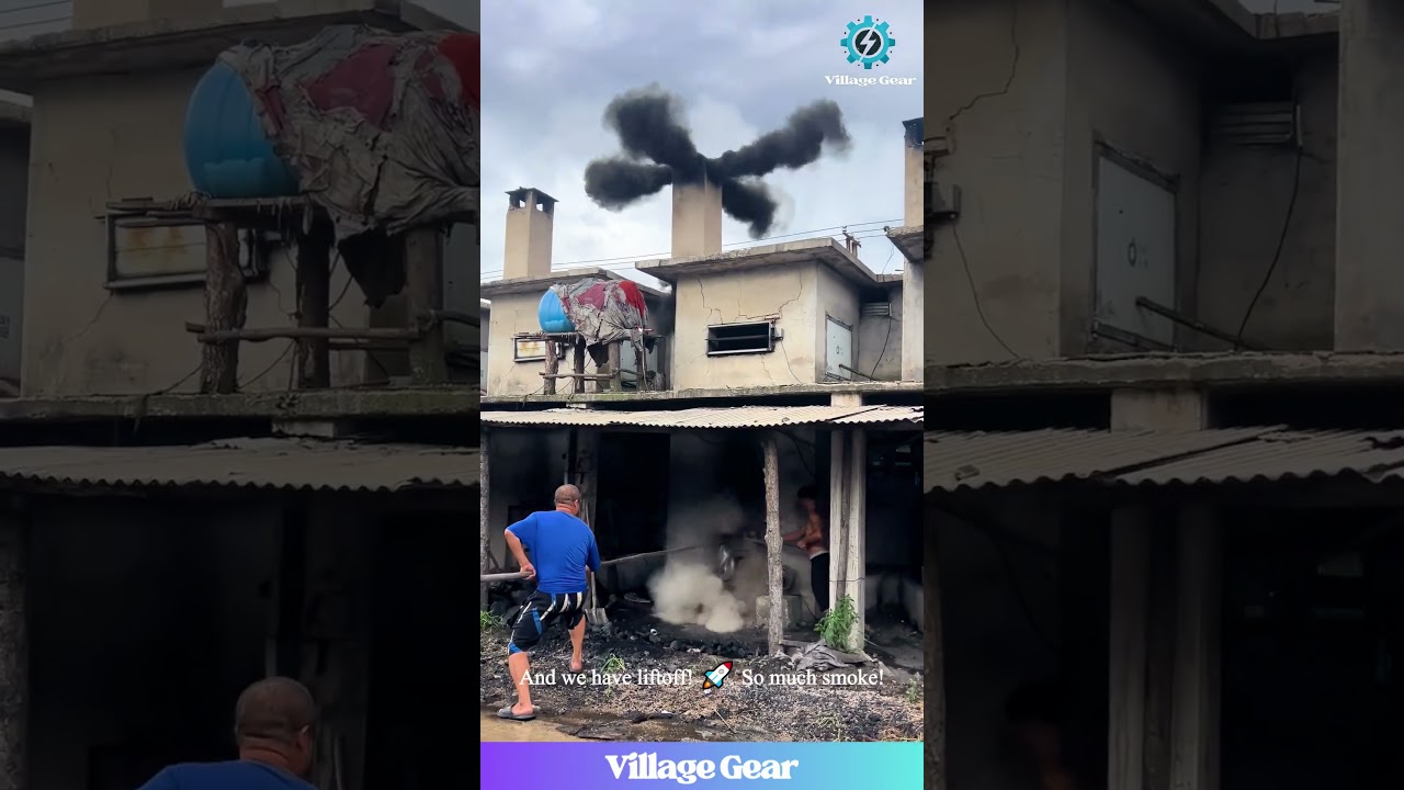 Chimney Cleaning Level: BOSS!😎They Use WHAT to Do This?! #scienceiscool #explosion #wow #satisfying