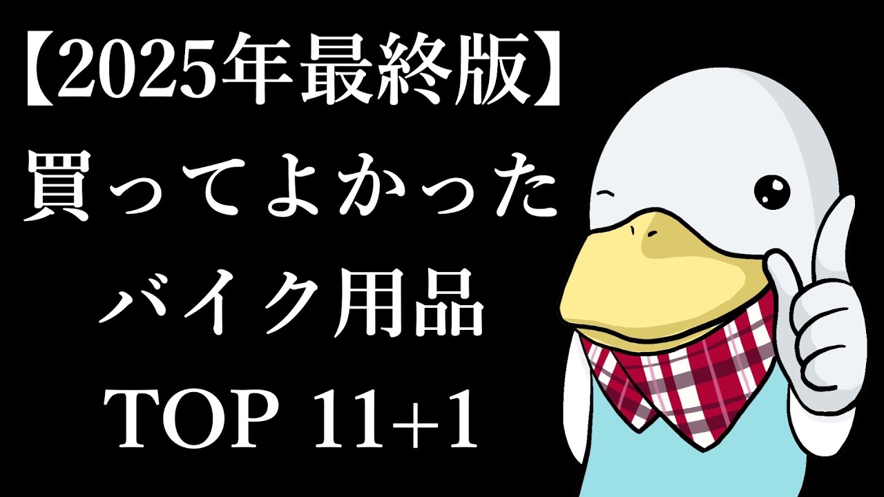【2025年版】殿堂入りバイク用品TOP11+1!!