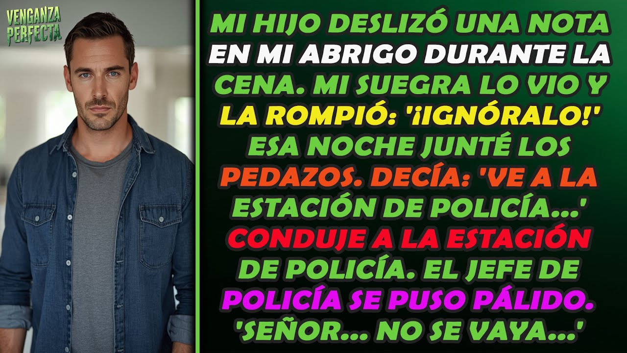 Mi suegra rompió la nota de mi hijo. Esa noche la armé y entendí todo.