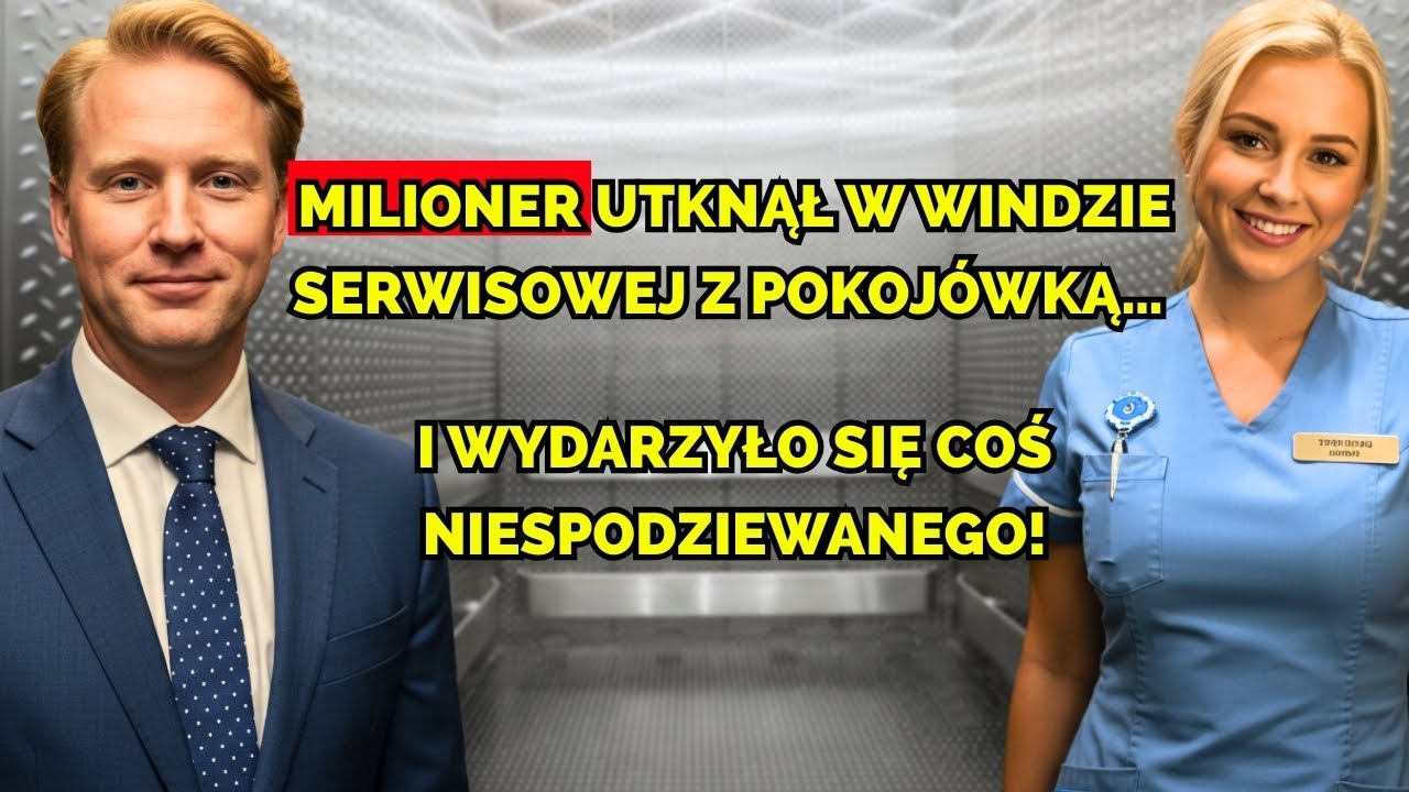 Milioner utknął w windzie serwisowej z pokojówką… i wydarzyło się coś niespodziewanego!