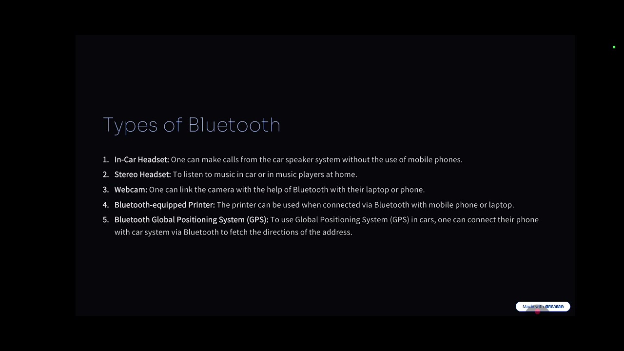 Bluetooth (802.15.1) Computer Network